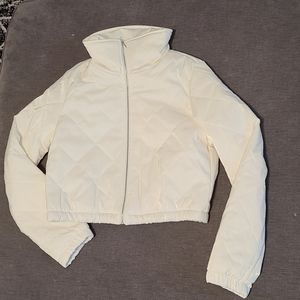 Quilted Puffer Jacket White